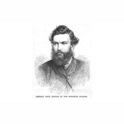 NEUSEELAND Captain Levy Master of the Schooner Eclipse - Antikdruck 1865