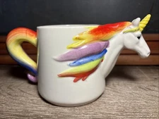 Unicorn Just Funky Magical Ceramic Mug Coffee Cup 3D Rainbow Mythical E2