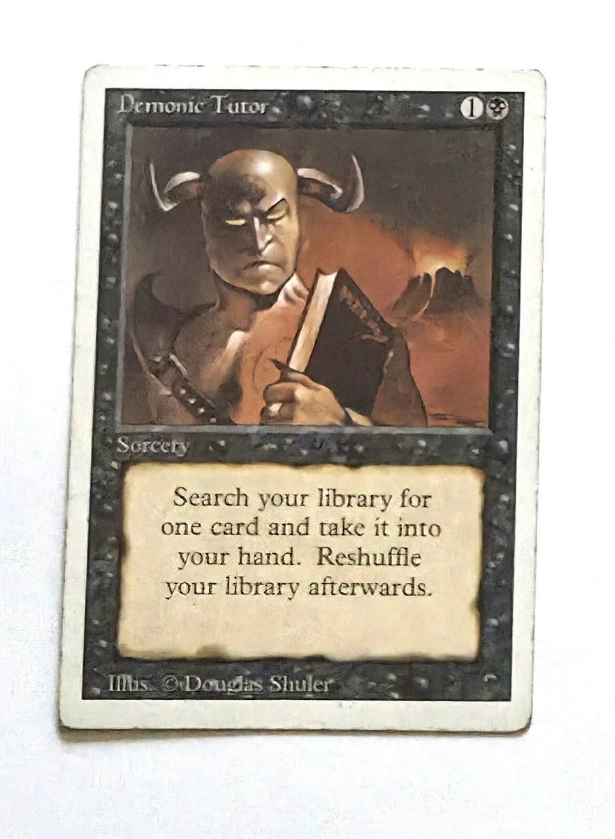 Demonic Tutor Magic: The Gathering Individual Trading Card Games