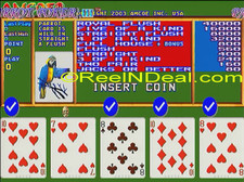 Amcoe Parrot Poker III Video Poker Game - Cherry Master 8-Liner Slot PCB Board