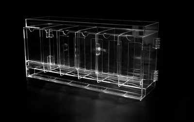 The Acrylic Box - 6-Slot Acrylic Pack Dispenser Neu & OVP