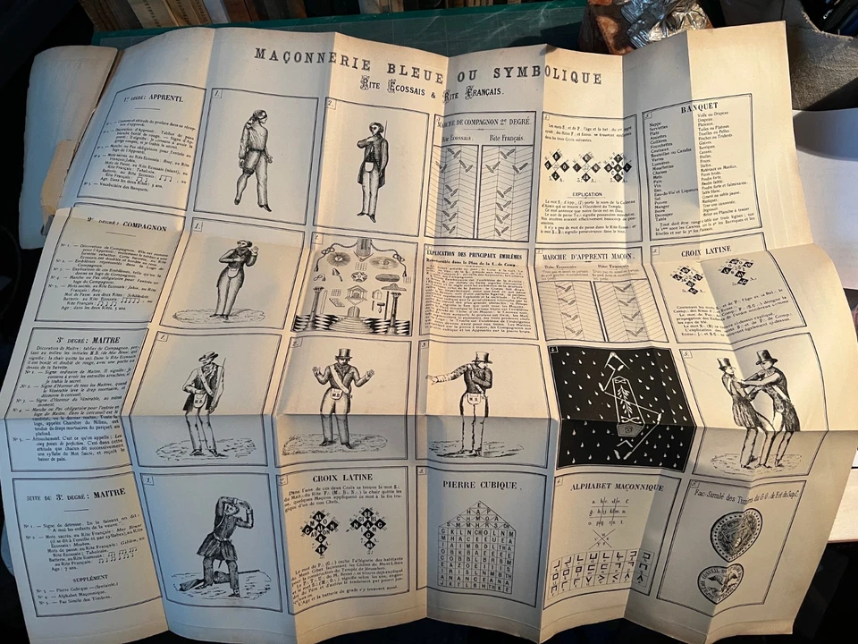 Rosen Cours de Maçonnerie Pratique 1885 Tome I. 1 à 32 grades du REAA Rarissime - Photo 2/4
