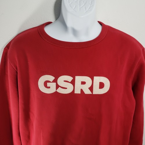 Sudadera G Star Raw Denim GSRD para Hombre Grande L Rojo Cuello Redondo Logotipo Ropa Urbana - Imagen 2 de 10