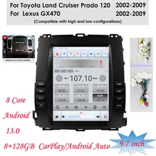 9.7'' Android Carplay Car Radio Player For Lexus GX470 Toyota Land Cruiser 128GB