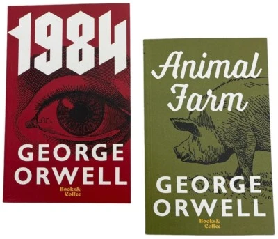 1984 & Animal Farm (Set of 2 Books) by George Orwell -NEW