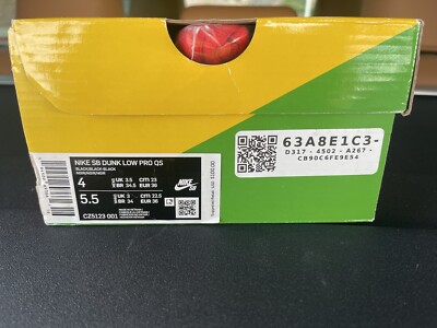Size 4 - Nike Civilist x Dunk Pro SB QS Low Thermography