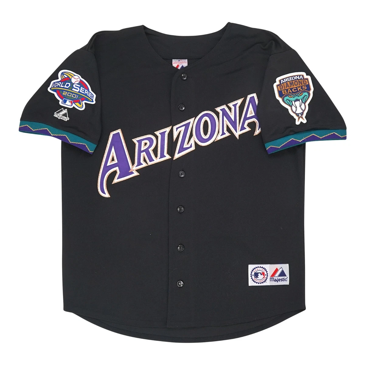 Randy Johnson Arizona Diamondbacks 2001 World Series Men's Alt Black Jersey