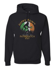 Festive Irish Saint Patricks Day Collection Unisex Hoodie Sweatshirt Black
