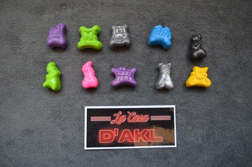 Jeu D'osselets Jojo's Original N°20 Astro Translucide Pailleté - Vintage Laor Toys - Bon état Occasion