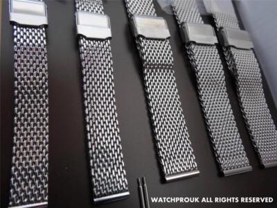  EDELSTAHL MESH TAUCHERARMBAND HAI BAND METALLBAND FÜR ZENITH DIVE