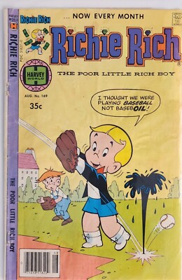 Harvey World Richie Rich #169 August 1978 Boarded & Bagged Fast Shipping
