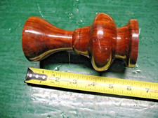VINTAGE  HAND TURNED EXOTIC WOOD BUD VASE 5.5'' NUMBERED  ORIGINAL INDIA