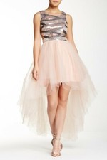 Trixxi Sleeveless Sequin Bodice Prom Dress in Blush Pink, Size 5, Brand New