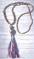 Purple Silk Tassel Long Silver Statement Necklace Amethyst Jewellery Gift Purple Silk Tassel Long Silver Statement Necklace Amethyst Jewellery Gift