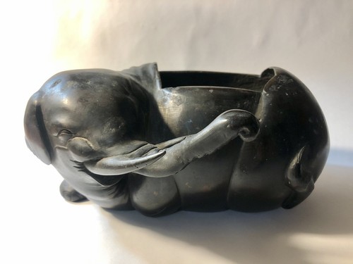Antiker chinesischer Bronze Elefant Räuchergefäß Räuchergefäß NACHLASSFUND