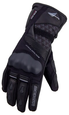 MODEKA Motorradhandschuhe PANAMERICANA schwarz Sympatex CE Protektoren Gr. 9 / L