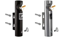 Elitra Wall Mounted Outdoor Stainless Steel Cigarette Butt Receptacle