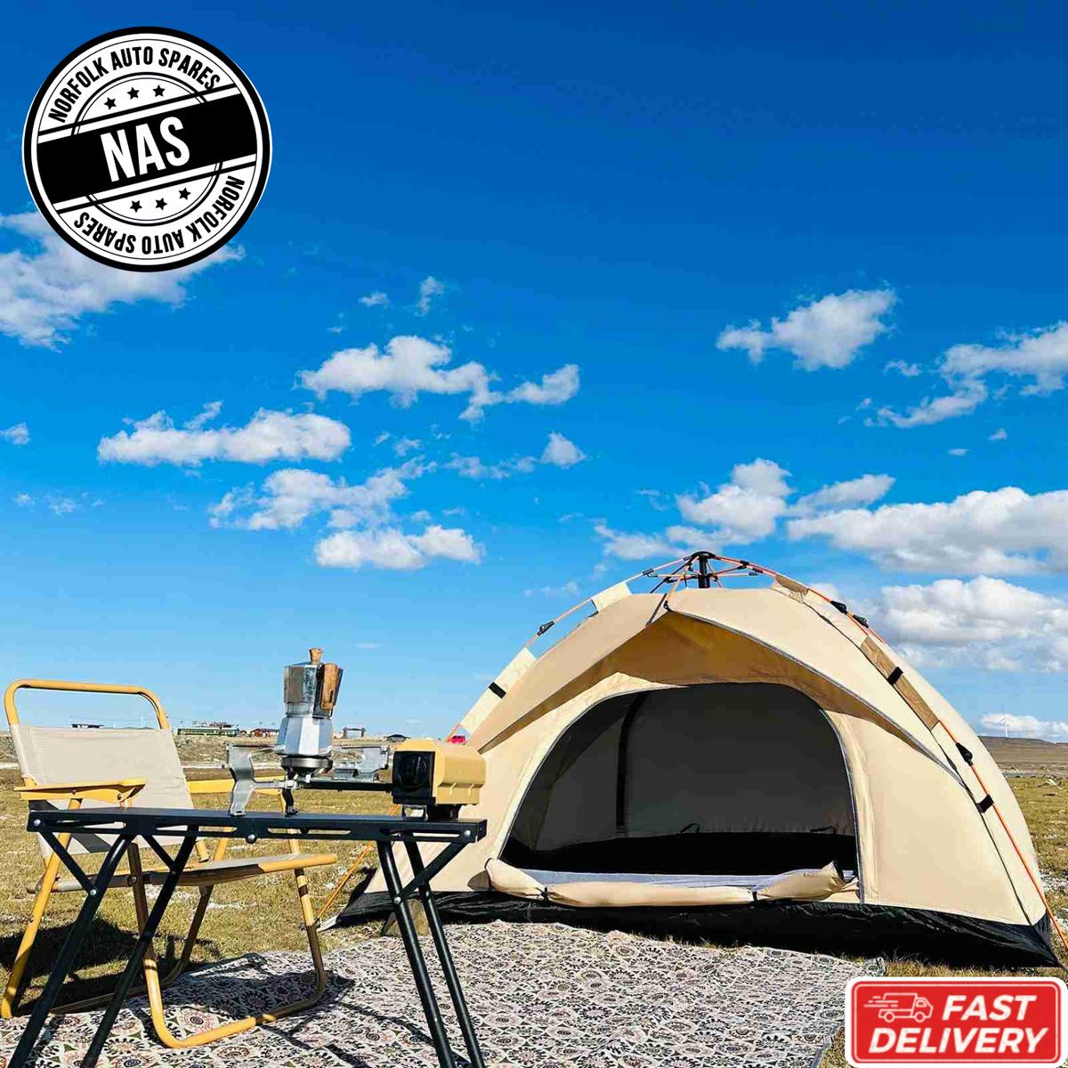 Pop Up Tent Waterproof Sun Shelter for Camping, Hiking, Festival