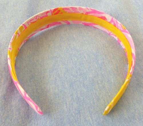 Lilly Pulitzer 1" Wide Fabric Handmade Headband MORE KINIS IN THE KEYS NEW! - Picture 3 of 4