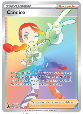 Pokemon - Candice - 204/195 - Secret Rare - Silver Tempest - NM/M - NEW