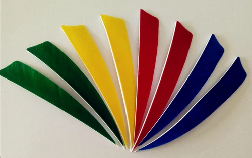 4 Inch Turkey Feather Fletching Archery Arrow Feathers Shield Right Wing 50pcs