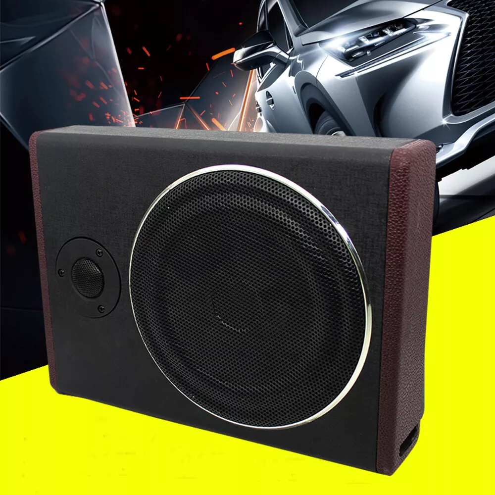 8 Car Underseat Slim Amplifier Subwoofer Audio Amp Sub Bass Box Speaker 600W