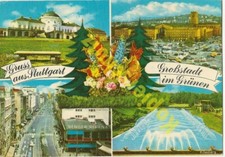 Stuttgart AK Hauptbahnhof Königstraße Solitude Killesberg Ansichtskarte 60er 