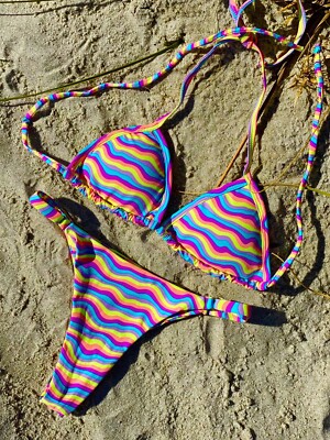 NWT Ocean Babe Swimwear Vibrant color Best Quality Material Brazilian Bikini