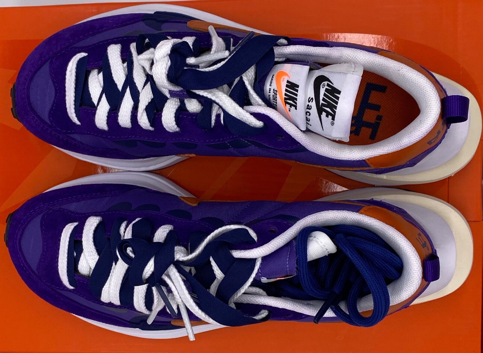 SACAI X NIKE Nike x Sacai VaporWaffle iris scuro viola DD1875 500 taglia 12 nuovissime