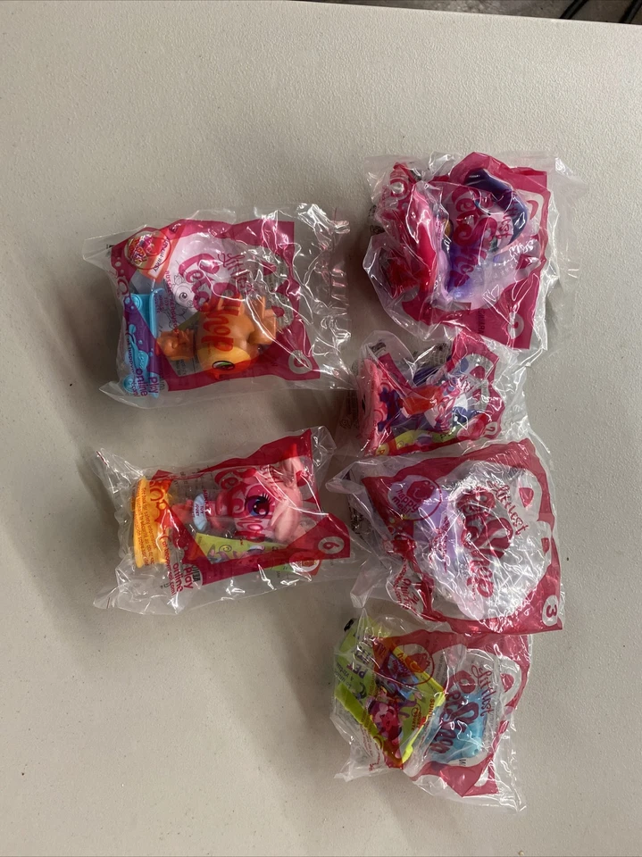 MCDONALDS 2012 LITTLEST PET SHOP COMPLETE SET 6 HAPPY MEAL TOYS NEW IN PKG! - Image 2 of 2