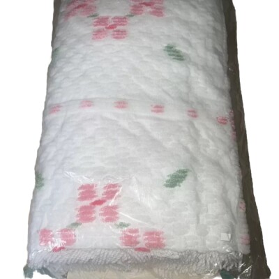 The Georgian Collection   Cupid  Queen Size Chenille Bedspread, Bedcover Vtg