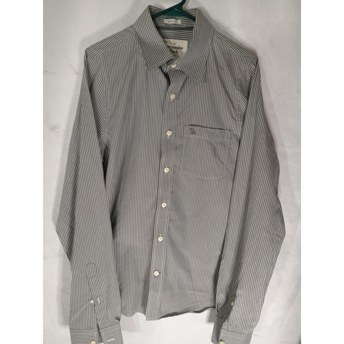 abercrombie dress shirt Buy & Fitch Blue Long Sleeve 100% Linen from Next USA Age group Abercrombie and Fitch Men's Plaid