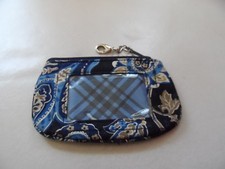 Vera Bradley zip Window ID holder in Windosor Navy