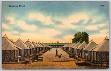 Postcard Company Street military linen O72