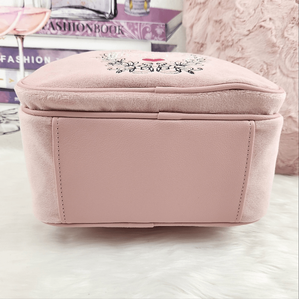 Juicy Couture} Pink Velour {Heritage Backpack} | eBay display picture 1