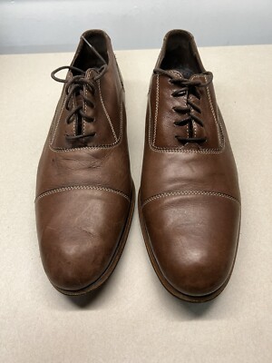 Cole Haan Dress Shoes Mens 10M Brown Leather With Shoe Tree  display picture 1