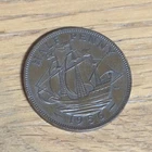 1956 Elizabeth II Half Penny — photo from another recent sale