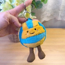 Jellycat Amuseables Volleyball Plush Keychain Sport Bag Charm Cute Gift NWT
