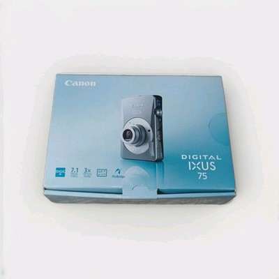 Canon IXUS 75 Digital Camera Silver With Charger And Boxed