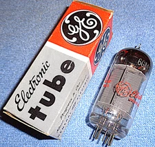 1 NOS GE 6GM5 Vacuum Tube - Audio Power Pentode RARE Variant of 7591 or 7868