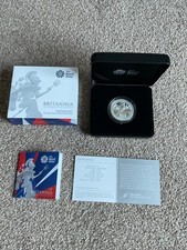 Royal Mint 2017 Britannia 1oz Silver Proof £2 with COA