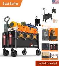 Foldable Utility Cart with All-Terrain Wheels - Perfect for Grocery  Camping
