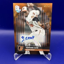 YENNIER CANO AUTO 2024 TOPPS BIG LEAGUE ORANGE FOIL  /25 AUTOGRAPH CARD BLA-YC