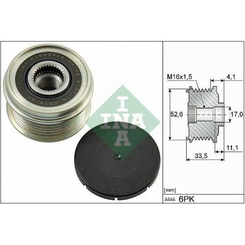 Generatorfreilauf Schaeffler INA 535 0025 10 FüR Porsche Faw-image
