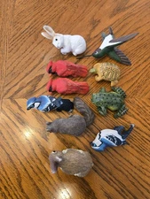 10 Vintage Land & Sea Collectibles Nature Series FROG TURTLE SQUIRRELHUMMINGBIRD