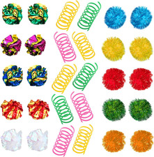 Cat Toy Variety Pack, Feline Entertainment for Indoor Kitten, Lightweight, Color