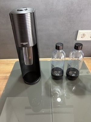 SodaStream TERRA Wassersprudler Schwarz + 2 Flaschen (+CO2 Zylinder bei Abholung