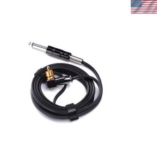 Certified RCA Power Cord Spare for Tattoo Machine Pen - Elegant Black Finish