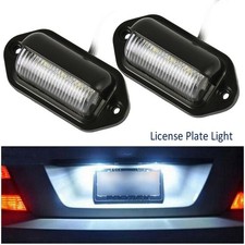 2/4x Universal LED License Plate Light 12V Super Bright for Truck SUV Trailer OY