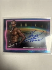 2025 TOPPS MIDNIGHT UFC RASHAD EVANS HORIZON SIGNATURES AUTO